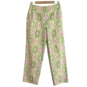 Talbots Green and Pink Patterned Pants